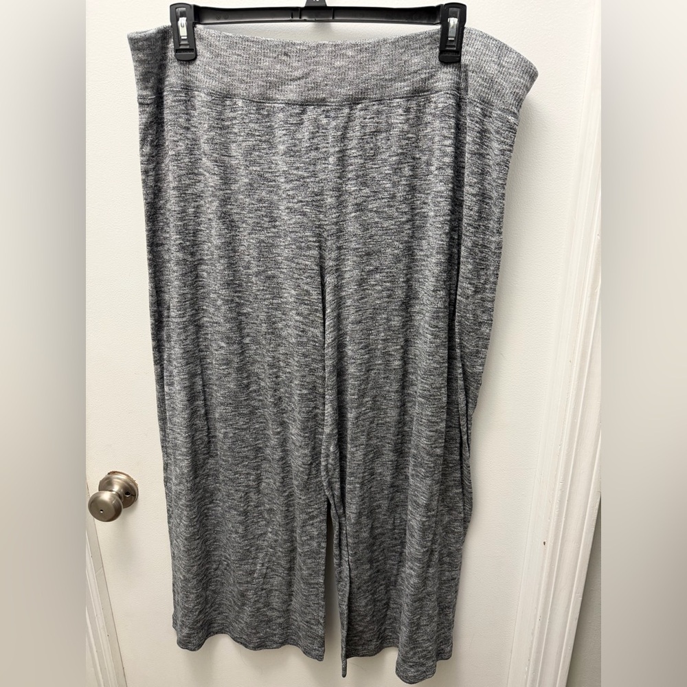 Cacique Heather Gray Wide Leg Women's Pants
